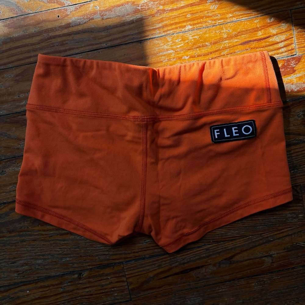 Orange Athletic Booty Shorts